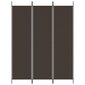 vidaXL 3 paneeliga ruumijagaja, pruun, 150 x 200 cm, kangas hind ja info | Sirmid ja vaheseinad | kaup24.ee