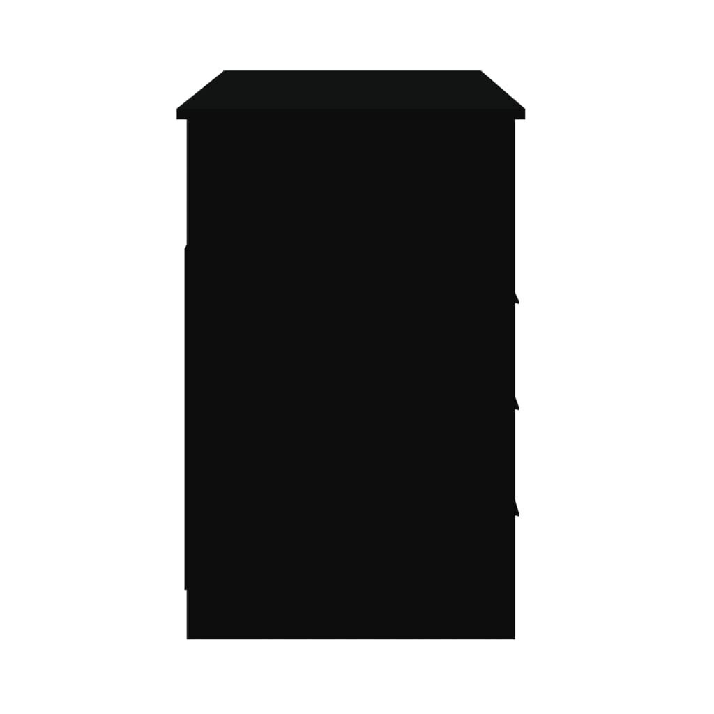 vidaXL sahtlitega kirjutuslaud, must, 102 x 50 x 76 cm, tehispuit hind ja info | Arvutilauad, kirjutuslauad | kaup24.ee