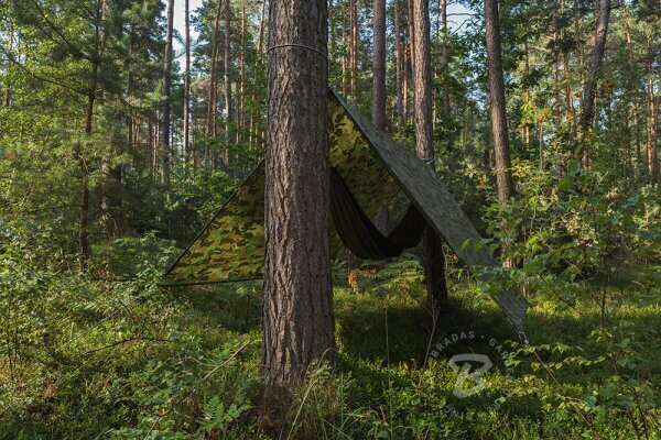 Kamuflaaž välipresent kate Bradas CAMOforest 6x8 m, 90 g/m² hind ja info | Aiatööriistad | kaup24.ee