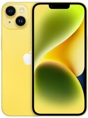 Apple iPhone 14 128ГБ, желтый цена и информация | Мобильные телефоны | kaup24.ee