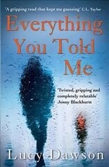 Everything You Told Me: A Fast Paced, Gripping Psychological Thriller Main цена и информация | Фантастика, фэнтези | kaup24.ee