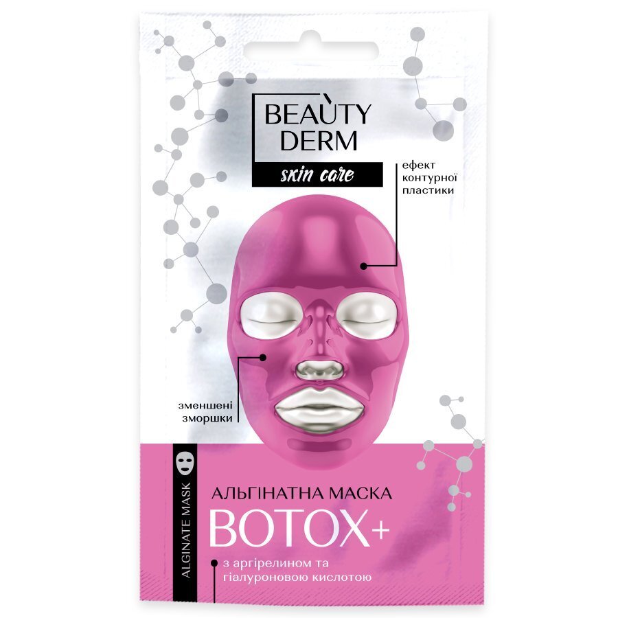 Alginaadiga kangasmask Beautyderm Botox+, 20 g hind ja info | Näomaskid, silmamaskid | kaup24.ee