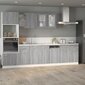 Alumine sahtliga kapp, hall, 80 x 46 x 81,5 cm, puit hind ja info | Köögikapid | kaup24.ee