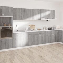 Alumine kapp 1D1S 50 x 46 x 81,5 cm, hall/valge hind ja info | Köögikapid | kaup24.ee