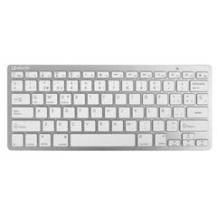 Клавиатура Silver HT Teclado Inalámbrico Colors Edition - Blanco Испанская Qwerty Серебристый цена и информация | Клавиатуры | kaup24.ee