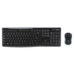 Klaviatuur ja juhtmevaba Hiir Logitech MK270 QWERTY Itaalia keel цена и информация | Клавиатуры | kaup24.ee