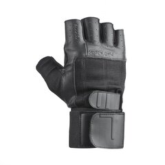 Тренировочные перчатки Spokey Guanto II, черные цена и информация | Перчатки для турника и фитнеса | kaup24.ee