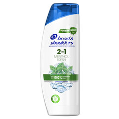 Kõõmavastane šampoon ja palsam meestele Head & Shoulders Menthol 2in1, 540 ml цена и информация | Шампуни | kaup24.ee