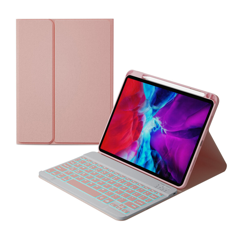 Klappkate ja Bluetooth klaviatuur Ykcloud HK-109D et iPad Air4 (2020) 10.9/iPad Pro11(2021/2020/2018) hind ja info | Tahvelarvuti kaaned ja kotid | kaup24.ee