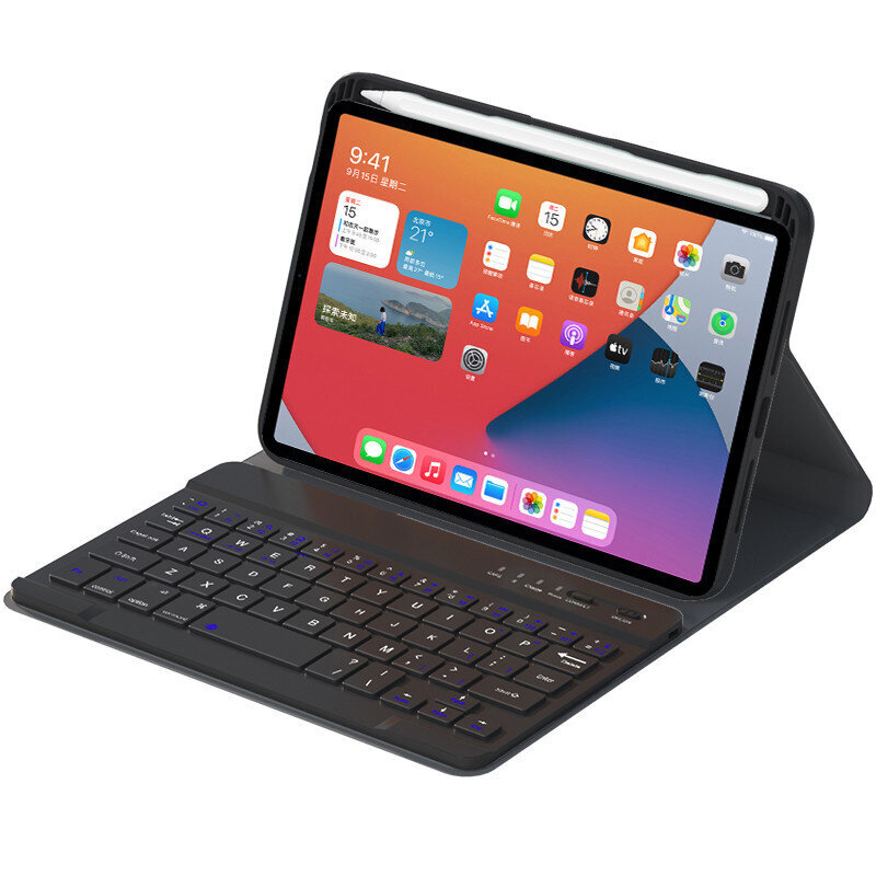 Klappkate ja Bluetooth klaviatuur Ykcloud HK006 et iPad mini6 цена и информация | Tahvelarvuti kaaned ja kotid | kaup24.ee