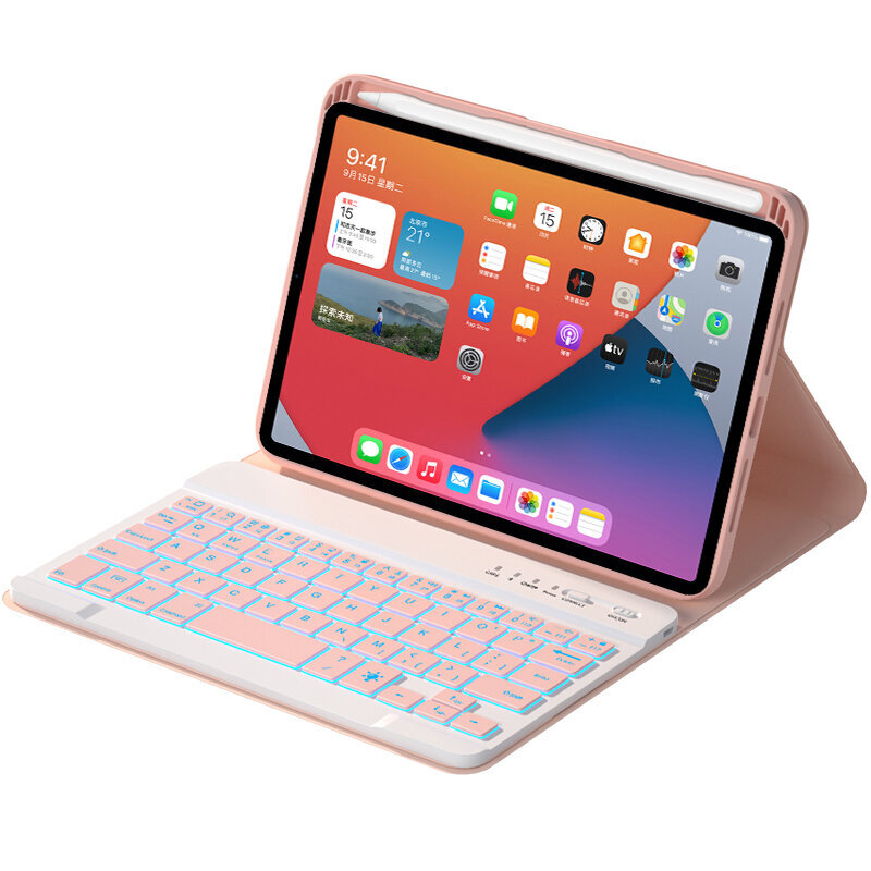 Klappkate ja Bluetooth klaviatuur Ykcloud HK006D et iPad mini6 цена и информация | Tahvelarvuti kaaned ja kotid | kaup24.ee