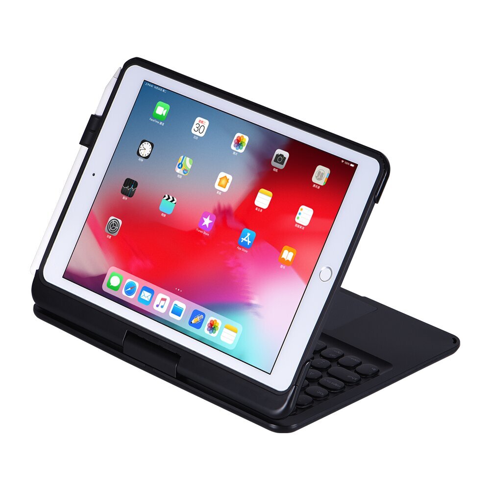 Klappkate ja Bluetooth klaviatuur Ykcloud Q7 et iPad 10.2(2021/2020/2019)/iPad Air 10.5/iPad Pro10.5 цена и информация | Tahvelarvuti kaaned ja kotid | kaup24.ee