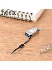 Hoco UA10 Универсальный OTG Адаптер Micro USB на USB  Подключение Серебряный цена и информация | Адаптеры и USB-hub | kaup24.ee