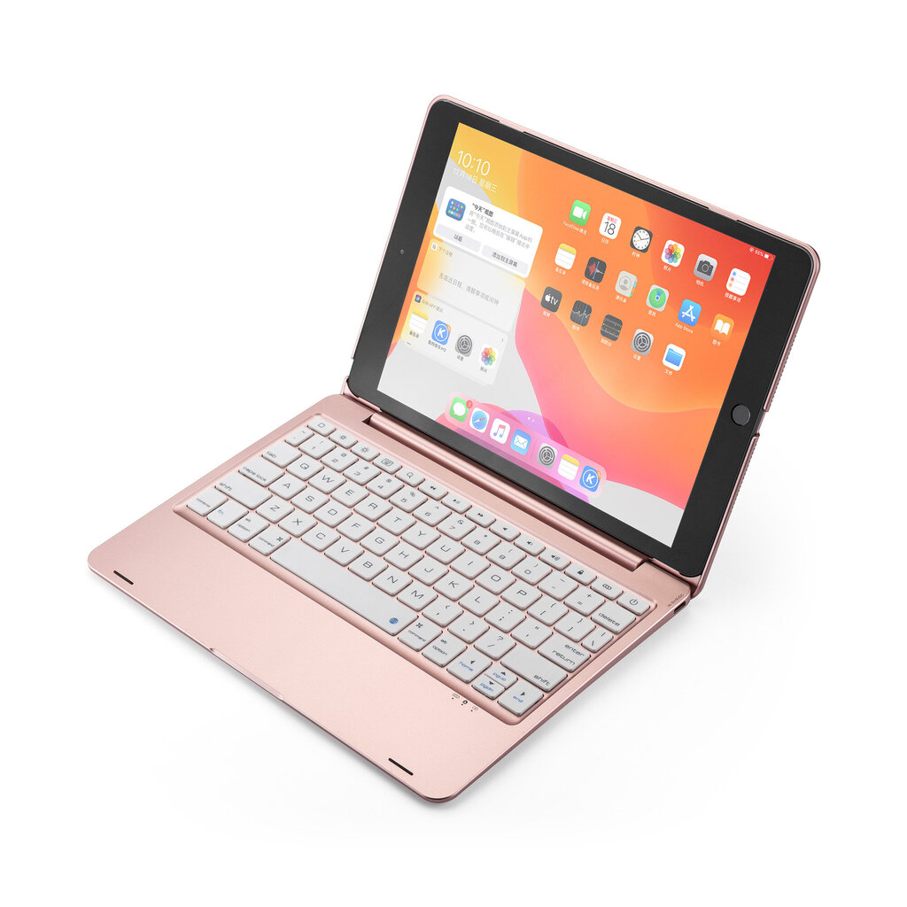 Klappkate ja Bluetooth klaviatuur Ykcloud F102B et iPad 10.2(2021/2020/2019)/iPad Air 10.5/iPad Pro10.5 цена и информация | Tahvelarvuti kaaned ja kotid | kaup24.ee