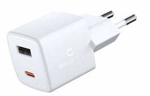 Swissten GaN Mini зарядное устройство USB-C 33W PD цена и информация | Зарядные устройства для телефонов | kaup24.ee