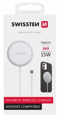 Swissten MagStick Зарядное устройство 15W для Apple iPhone USB-C цена и информация | Зарядные устройства для телефонов | kaup24.ee