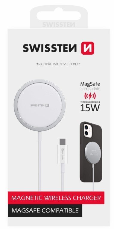 Swissten MagStick, Wireless/USB-C, 2A hind ja info | Mobiiltelefonide laadijad | kaup24.ee