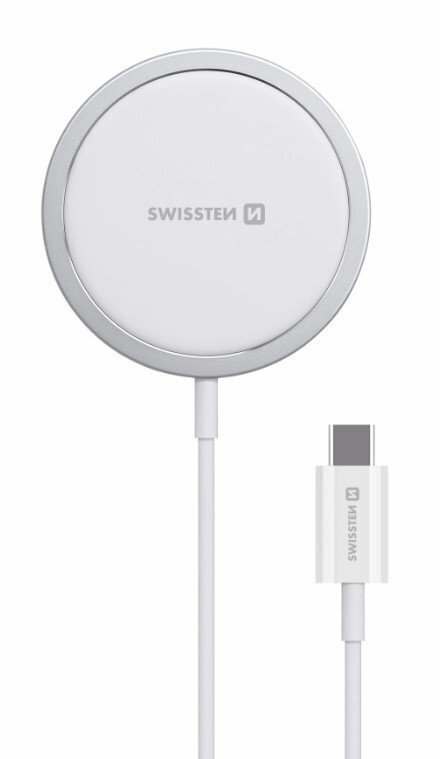 Swissten MagStick, Wireless/USB-C, 2A hind ja info | Mobiiltelefonide laadijad | kaup24.ee