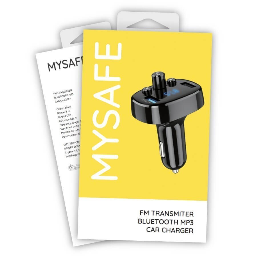 MySafe FM-saatja MP3 2x USB цена и информация | FM modulaatorid, FM trasmitterid | kaup24.ee