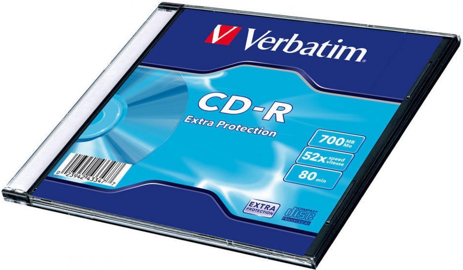 Verbatim CD-R 80min 700MB52x Slim üksik цена и информация | Vinüülplaadid, CD, DVD | kaup24.ee