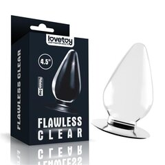 Butt Plug Flawless Clear 4.5 Clear hind ja info | Anaallelud | kaup24.ee