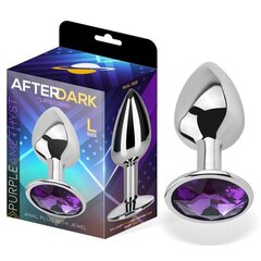 Butt Plug with Jewel Purple Amethyst suurus L Alumiinium цена и информация | Анальные игрушки | kaup24.ee