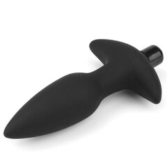 Butt Plug Fantasy Plug with Vibration Black цена и информация | Анальные игрушки | kaup24.ee