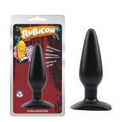 Butt Plug Rubicon 13,5 x 4,5 cm Must цена и информация | Анальные игрушки | kaup24.ee