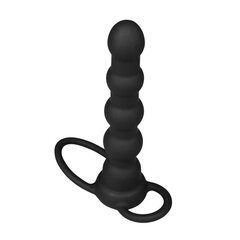 Butt Plug Double Prober koos vibratsiooniga Black hind ja info | Anaallelud | kaup24.ee