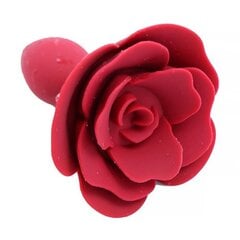 Rose Silicone Butt Plug Red цена и информация | Анальные игрушки | kaup24.ee