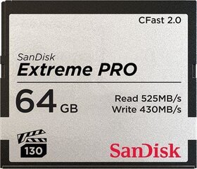 Mälupulk SANDISK Extreme Pro CFAST 2.0 64GB цена и информация | Карты памяти | kaup24.ee