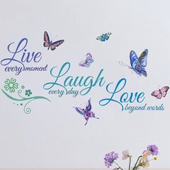 Interjööri kleebis Live Laugh Love цена и информация | Декоративные наклейки | kaup24.ee
