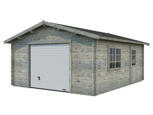 Garaaž Roger 23,9 m² tõsteuksega halli puidukaitsega hind ja info | Kuurid ja aiamajad | kaup24.ee