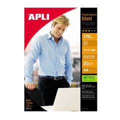 Fotopaber APLI MATT PAPER, A4, 170 g/m2, 20 lehte hind ja info | Vihikud, märkmikud ja paberikaubad | kaup24.ee