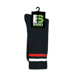 Спортивные носки Bisoks 11022 black/2 stripes white/red цена и информация | Мужские носки | kaup24.ee