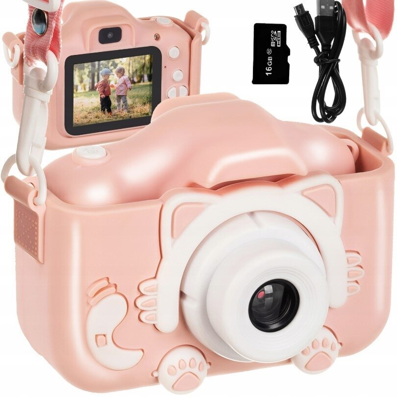 Lastekaamera roosa цена и информация | Fotoaparaadid | kaup24.ee
