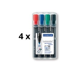 Постоянный маркер STAEDTLER LUMOCOLOR 352, ENERY 4 Color Package 4 ПК. цена и информация | Письменные принадлежности | kaup24.ee