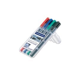 Постоянный маркер Lumocolor Duo 348, 4 Color Set Pack 4 PCS. цена и информация | Письменные принадлежности | kaup24.ee