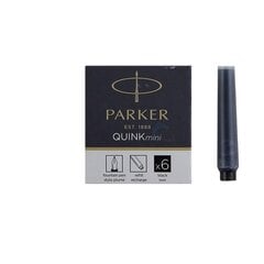 Чернильные капсулы Parker, короткие, 6 штук, Black Pack 2 ПК. цена и информация | Письменные принадлежности | kaup24.ee