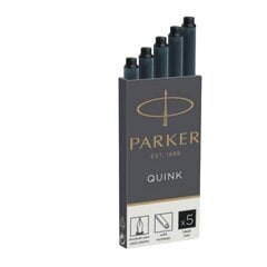 Чернильные капсулы Parker, Long, 5 штук, черный пакет 4 ПК. цена и информация | Письменные принадлежности | kaup24.ee