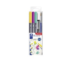 Staedtler 3001 STB5-3 loominguline komplekt, 3 värvimarkerit, pliiatsi ja pintslipaketi 4 tk. цена и информация | Письменные принадлежности | kaup24.ee