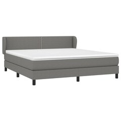 Кровать vidaXL, 180x200 см, серая цена и информация | Кровати | kaup24.ee
