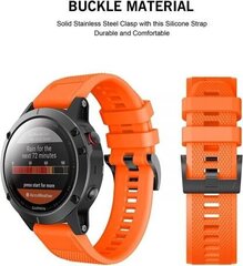 Tech Protect Smooth Garmin Fenix 5 / 6 / 6 PRO / 7 (22mm), oranž hind ja info | Nutikellade ja nutivõrude tarvikud | kaup24.ee