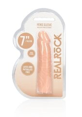 Peenisemansett Realrock 17cm, roosa цена и информация | Эрекционные кольца, насадки на пенис | kaup24.ee