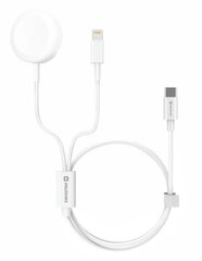 Swissten 2in1, Wireless / Lightning / USB-C, 3A hind ja info | Mobiiltelefonide laadijad | kaup24.ee