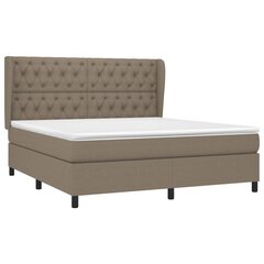 Кровать с пружинами/матрасом, темно-серая, 160x200 см цена и информация | Кровати | kaup24.ee