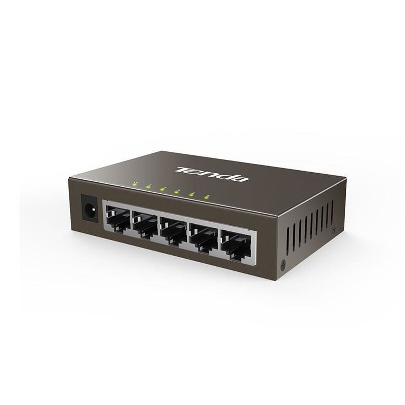 Tenda TEG1005D network switch Gigabit Ethernet (10/100/1000) Grey цена и информация | Ruuterid | kaup24.ee
