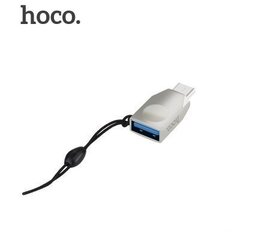 Hoco UA9 Универсальный OTG Адаптер Type-C на USB  Подключение Серебрянный цена и информация | Адаптеры и USB-hub | kaup24.ee