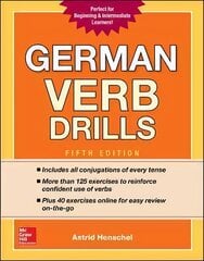 German Verb Drills, Fifth Edition 5th edition цена и информация | Пособия по изучению иностранных языков | kaup24.ee