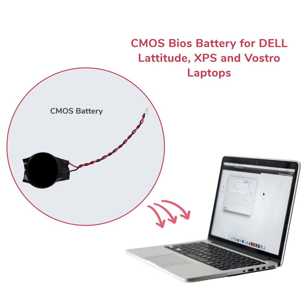 Cmos sülearvuti aku Dell Latitude ja XPS sülearvutitele hind ja info | Komponentide tarvikud | kaup24.ee
